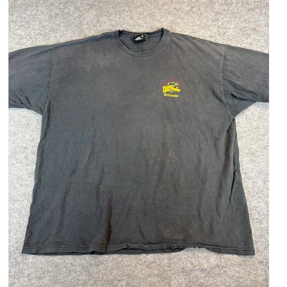VINTAGE Planet Hollywood Orlando Shirt Mens XL Black Graphic Souvenir Tee 90s - Picture 1 of 7